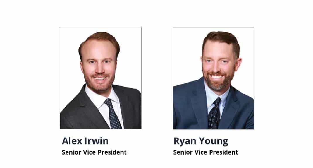 Irwin and Young promoted to Senior Vice Presidents